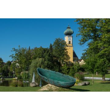 Lais Puzzle - Glasschiff Arche und Pfarrkirche in Frauenau im Bayerischen Wald - 2.000 Teile