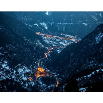 Lais Puzzle - Luftaufnahme von Andorra bei Sonnenuntergang - 40, 100, 200, 500, 1.000 & 2.000 Teile