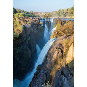 Lais Puzzle - Blick auf die malerischen Epupa-Fälle am Kunene-Fluss zwischen Angola und Namibia im Abendlicht - 1.000 Teile