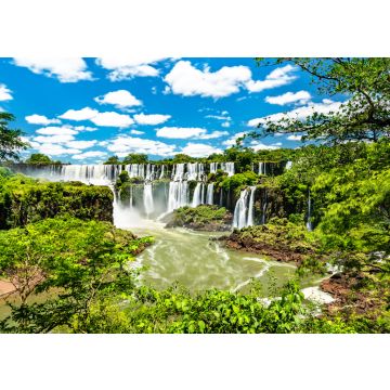 Lais Puzzle - Blick aus dem Dschungel auf die Iguazu-Fälle, den größten Wasserfall der Welt. UNESCO-Welterbe in Brasilien und Argentinien - 100, 200, 500, 1.000 & 2.000 Teile