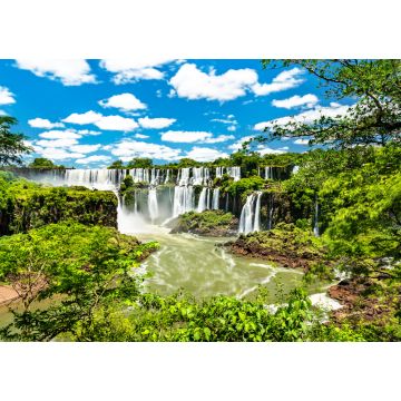 Lais Puzzle - Blick aus dem Dschungel auf die Iguazu-Fälle, den größten Wasserfall der Welt. UNESCO-Welterbe in Brasilien und Argentinien - 1.000 Teile