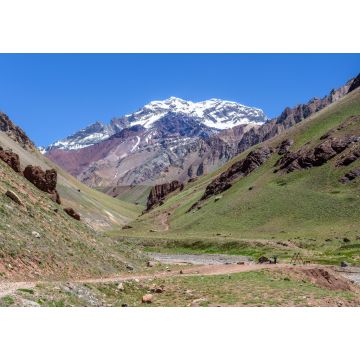 Lais Puzzle - Der Aconcagua, der höchste Berg Amerikas, dominiert das Tal, Mendoza, Argentinien - 1.000 Teile