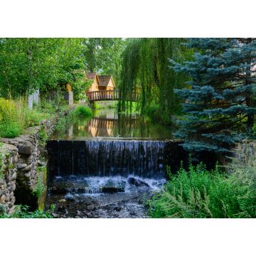 Lais Puzzle - Schöne Landschaft mit Cafe und Wasserkanal, Armenien - 1.000 Teile