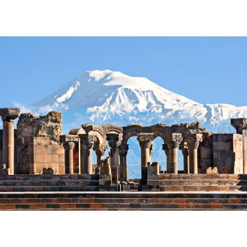 Lais Puzzle - Ruinen des Zvartnots-Tempels mit dem Berg Ararat im Hintergrund, Armenien - 1.000 Teile