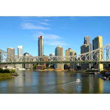 Lais Puzzle - Story Bridge in Brisbane mit Fluss und Fährengebäuden im Hintergrund - 1.000 Teile