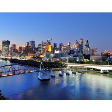 Lais Puzzle - Australien Landschaft: Skyline von Brisbane in der Abenddämmerung - 40, 100, 200, 500, 1.000 & 2.000 Teile