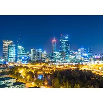 Lais Puzzle - Skyline von Perth vom Kings Park aus mit Blick auf den John Oldany Park bei Nacht - 1.000 Teile