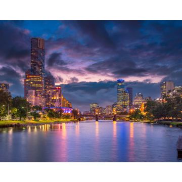 Lais Puzzle - Melbourne. Panoramabild von Melbourne, Australien während des Sonnenuntergangs im Sommer - 40, 100, 200, 500, 1.000 & 2.000 Teile