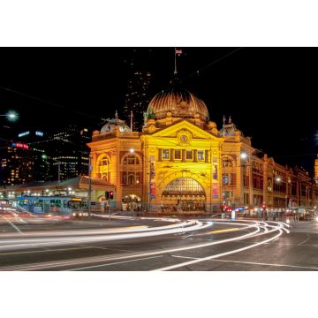 Lais Puzzle - Flinders Street Station bei Nacht - Melbourne, Australien - 1.000 Teile