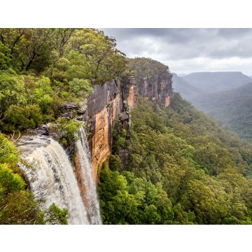 Lais Puzzle - Die Fitzroy-Wasserfälle stürzen über eine Felswand in einen bewaldeten Canyon im Kangaroo Valley, NSW, Australien - 40, 100, 200, 500, 1.000 & 2.000 Teile