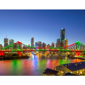 Lais Puzzle - Brisbane mit Story Bridge in Australien bei Nacht - 40, 100, 200, 500, 1.000 & 2.000 Teile