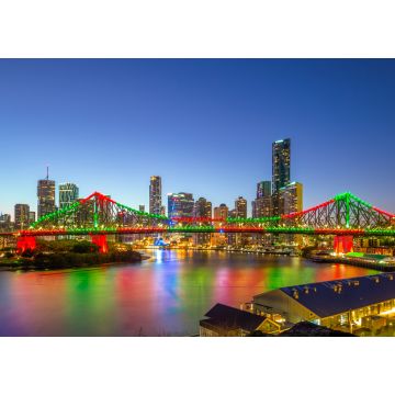 Lais Puzzle - Brisbane mit Story Bridge in Australien bei Nacht - 1.000 Teile