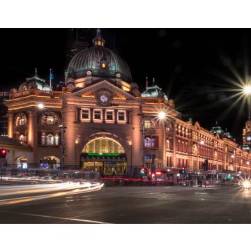 Lais Puzzle - Flinders Street Station in Melbourne bei Nacht Langzeitbelichtung - 40, 100, 200, 500, 1.000 & 2.000 Teile