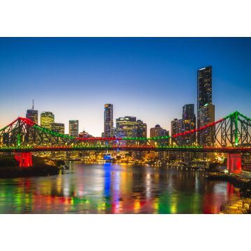 Lais Puzzle - Brisbane mit der Story Bridge in Australien bei Nacht - 1.000 Teile
