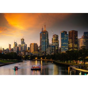 Lais Puzzle - Landschaft von Melbourne City über dem Maribyrnong River - 1.000 Teile