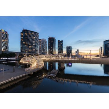 Lais Puzzle - Dockland City bei Nacht. Attraktiver Ort in Melbourne - 1.000 Teile