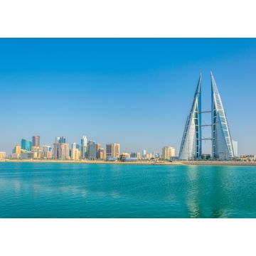 Lais Puzzle - Skyline von Manama, dominiert vom Gebäude des World Trade Center, Bahrain - 1.000 Teile