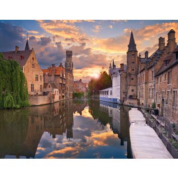 Lais Puzzle - Brügge. Bild von Brügge, Belgien während eines dramatischen Sonnenuntergangs - 40, 100, 200, 500, 1.000 & 2.000 Teile