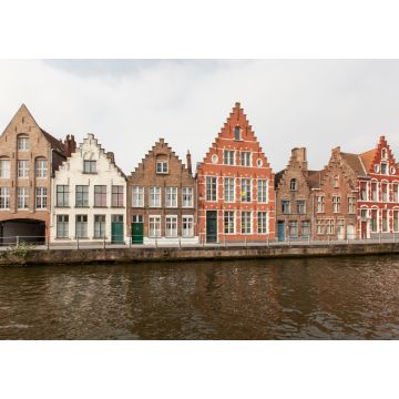 Lais Puzzle - Schöne Häuser entlang der Grachten von Brügge, Belgien. Tourismusziel in Europa - 1.000 Teile