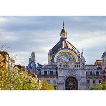 Lais Puzzle - Schöner Blick auf die Außenarchitektur des historischen Antwerpener Hauptbahnhofs in Antwerpen, Belgien - 1.000 Teile