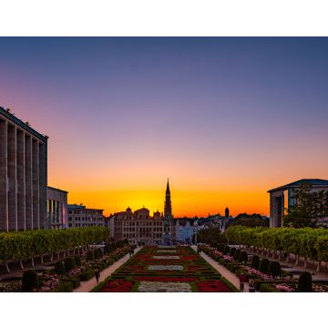 Lais Puzzle - Ein schöner Sonnenuntergang über der Stadt Brüssel in Belgien - 40, 100, 200, 500, 1.000 & 2.000 Teile