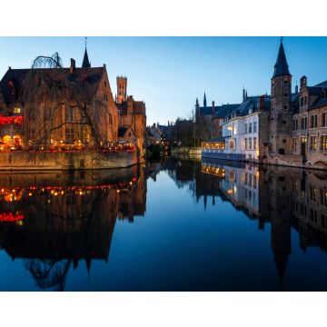 Lais Puzzle - Sonnenuntergang in den meisten touristischen Orten von Brügge, Belgien - 40, 100, 200, 500, 1.000 & 2.000 Teile