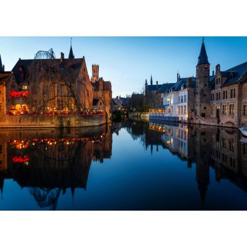 Lais Puzzle - Sonnenuntergang in den meisten touristischen Orten von Brügge, Belgien - 1.000 Teile