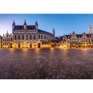 Lais Puzzle - Sonnenuntergang in den touristischsten Orten von Brügge, Belgien - 1.000 Teile