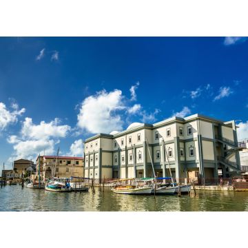 Lais Puzzle - Häuser und Yachten am Haulover Creek in Belize City - 1.000 Teile