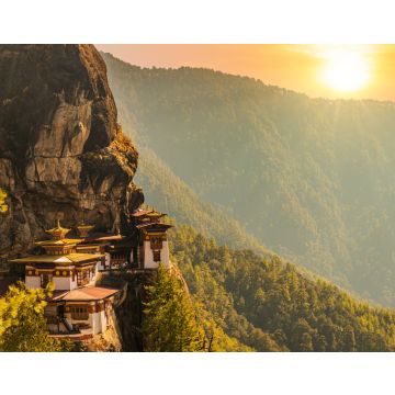 Lais Puzzle - Sonnenuntergang am Tigernest-Tempel oder Taktsang-Palphug-Kloster (Bhutan) - 40, 100, 200, 500, 1.000 & 2.000 Teile