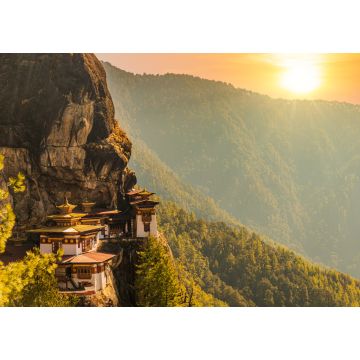 Lais Puzzle - Sonnenuntergang am Tigernest-Tempel oder Taktsang-Palphug-Kloster (Bhutan) - 1.000 Teile