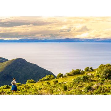 Lais Puzzle - Blick auf eine indigene Frau auf der Isla de Sol am Titicacasee in Bolivien - 1.000 Teile