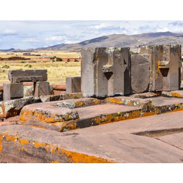 Lais Puzzle - Aufwändige megalithische Steinmetzarbeiten in Puma Punku, Teil des archäologischen Komplexes von Tiwanaku, einer UNESCO-Welterbestätte in der Nähe von La Paz, Bolivien - 40, 100, 200, 500, 1.000 & 2.000 Teile