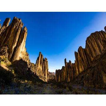 Lais Puzzle - Sonnenuntergang mit Rocky Mountains und einigen Spitzen im "Valle de Las Animas" (Tal der Animas) in La Paz / Bolivien - 40, 100, 200, 500, 1.000 & 2.000 Teile