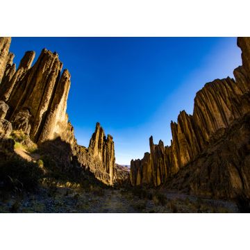 Lais Puzzle - Sonnenuntergang mit Rocky Mountains und einigen Spitzen im "Valle de Las Animas" (Tal der Animas) in La Paz / Bolivien - 1.000 Teile