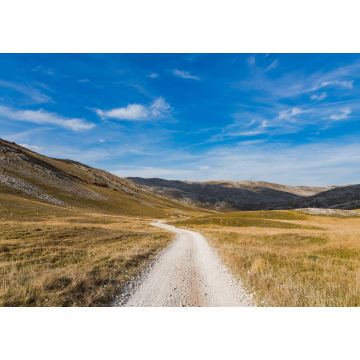 Lais Puzzle - Straße bis zum Horizont, ländliche Steppe und kurvige Hügel, Bosnien - 1.000 Teile