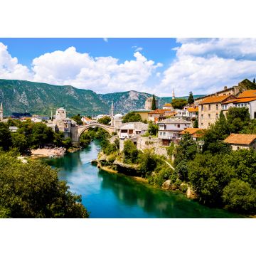 Lais Puzzle - Die schöne alte Brücke von Mostar, Bosnien und Herzegowina - 1.000 Teile