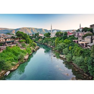 Lais Puzzle - Blick auf die mittelalterliche Brücke von Mostar, Bosnien und Herzegowina - 1.000 Teile