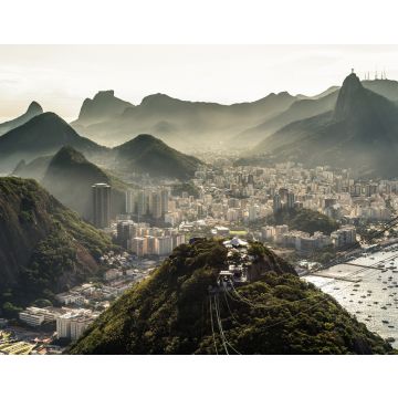 Lais Puzzle - Blick auf die neblige Stadt Rio de Janeiro bei Sonnenuntergang vom Zuckerhut - 40, 100, 200, 500, 1.000 & 2.000 Teile