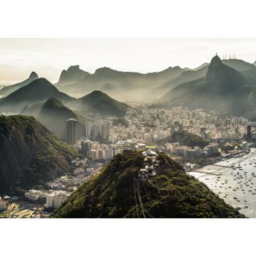 Lais Puzzle - Blick auf die neblige Stadt Rio de Janeiro bei Sonnenuntergang vom Zuckerhut - 1.000 Teile