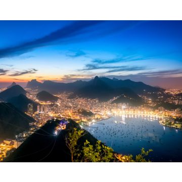 Lais Puzzle - Rio de Janeiro bei Nacht mit den Bergen Urca und Corcovado und der Guanabara-Bucht - Rio de Janeiro, Brasilien - 40, 100, 200, 500, 1.000 & 2.000 Teile