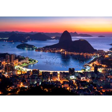 Lais Puzzle - Rio de Janeiro kurz vor Sonnenaufgang, Lichter der Stadt und der Zuckerhut - 1.000 Teile
