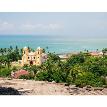 Lais Puzzle - Blick auf die Igreja do Carmo (Carmo-Kirche) von oben, im Hintergrund das Meer (Olinda - Pernambuco, Brasilien) - 40, 100, 200, 500, 1.000 & 2.000 Teile