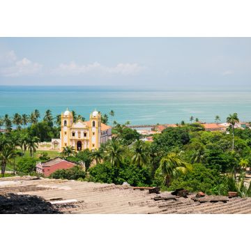 Lais Puzzle - Blick auf die Igreja do Carmo (Carmo-Kirche) von oben, im Hintergrund das Meer (Olinda - Pernambuco, Brasilien) - 1.000 Teile
