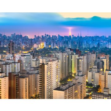 Lais Puzzle - Skyline von Sao Paulo in der Abenddämmerung, Brasilien - 40, 100, 200, 500, 1.000 & 2.000 Teile
