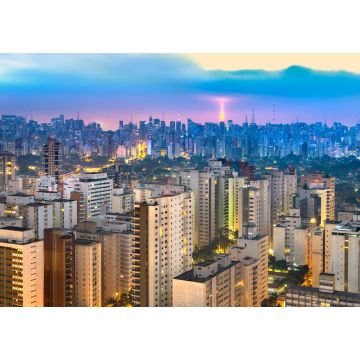 Lais Puzzle - Skyline von Sao Paulo in der Abenddämmerung, Brasilien - 1.000 Teile