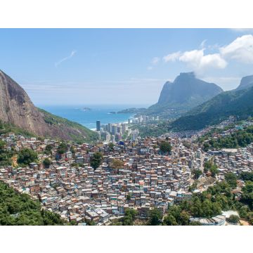 Lais Puzzle - Favela da Rocinha, der größte Slum Brasiliens auf dem Berg in Rio de Janeiro, und die Skyline der Stadt dahinter - 40, 100, 200, 500, 1.000 & 2.000 Teile