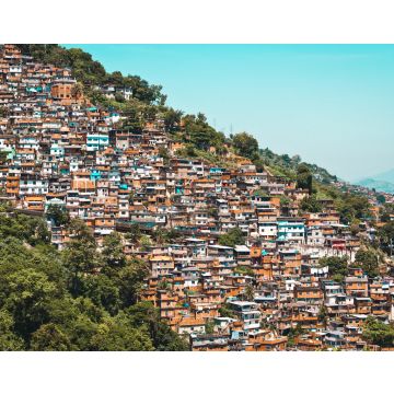 Lais Puzzle - Rote Backsteinhäuser in einer Favela auf einem Hügel in Rio de Janeiro, Brasilien - 40, 100, 200, 500, 1.000 & 2.000 Teile