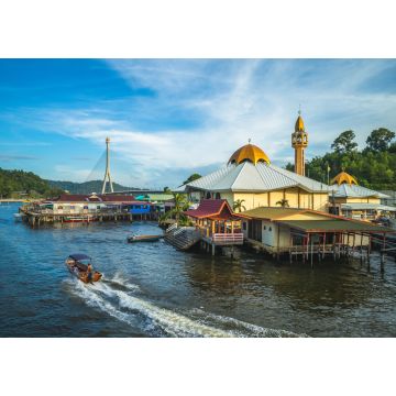 Lais Puzzle - Das Wasserdorf Kampong Ayer in Bandar Seri Begawan, Brunei - 1.000 Teile