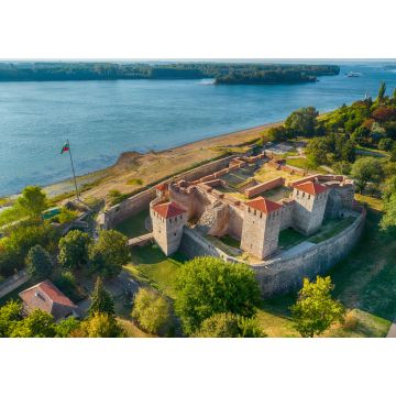 Lais Puzzle - Luftaufnahme der Festung Baba Vida in Vidin, Bulgarien, am Ufer der Donau - beeindruckendes und gut erhaltenes Kulturdenkmal im goldenen Licht der untergehenden Sonne - 1.000 Teile